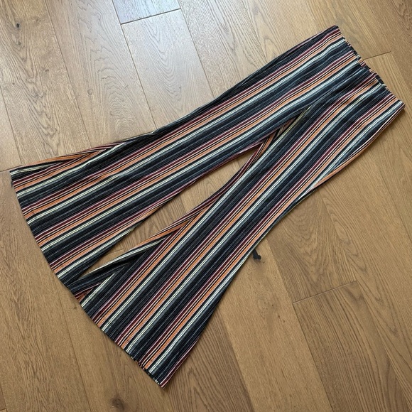 Free People Kitty Flare Striped Wide Leg Pants - Size XS - Like New - Picture 4 of 12